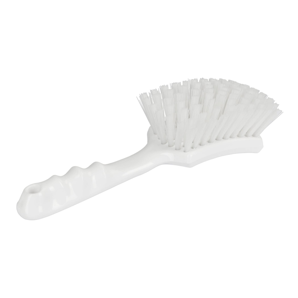 Stielbürste mit kurzem Griff, 14cm, weiß, Bürste für die Lebensmittelindustrie