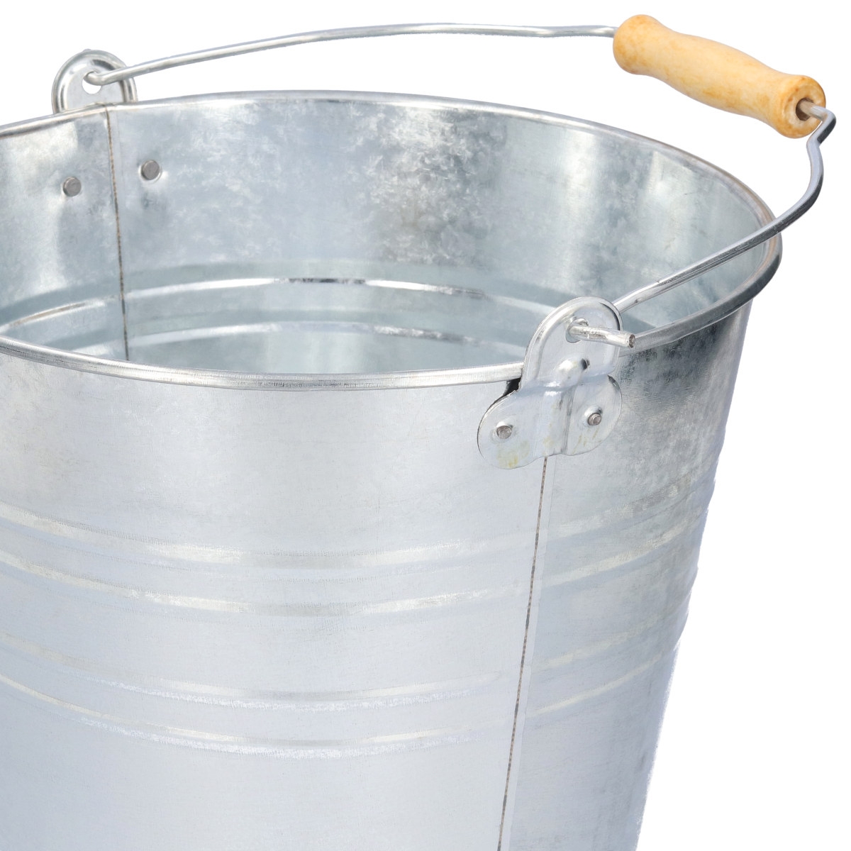 Zinkeimer 10 Liter - verzinkter Eimer mit Henkel - Garteneimer, Pflanzeimer, Dekoeimer