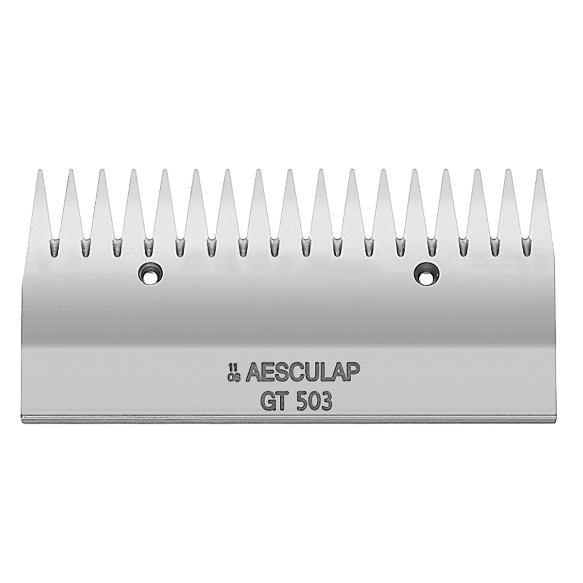 Aesculap Schermesser Econom GT503, 17 Zähne, Obermesser, Schneidplatte
