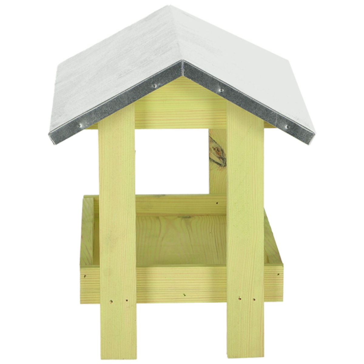Esschert Design Bodenfutterhaus - Bodenfuttertisch mit Zinkdach