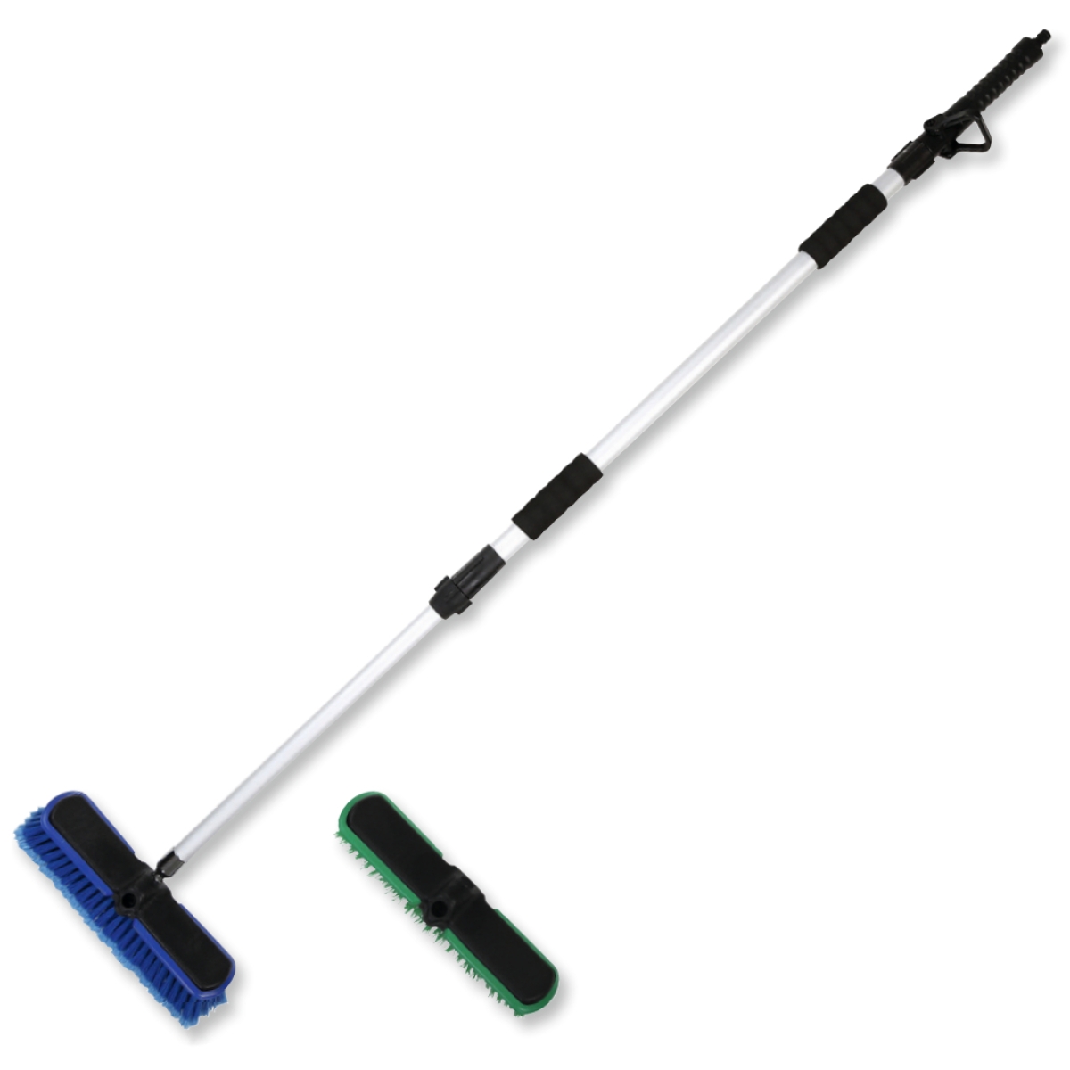 Bümag Wasserbesen Set 32cm - mit Teleskopstiel, Besen und Schrubber
