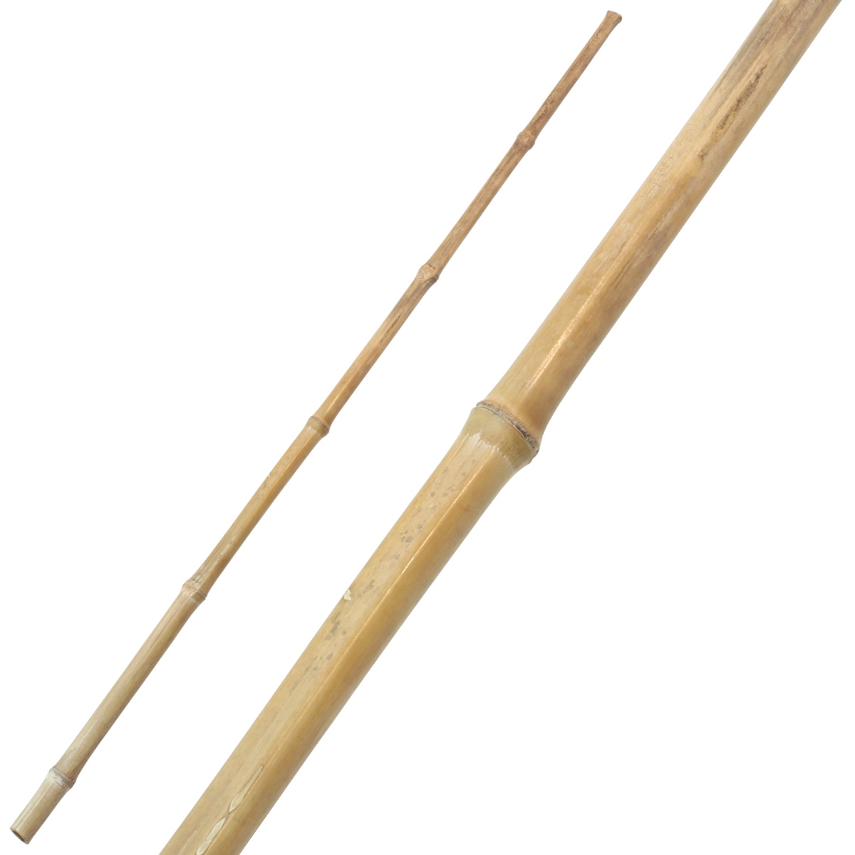 Stiel für Bambusbesen 130cm, stabiler Bambusstiel für Reisigbesen