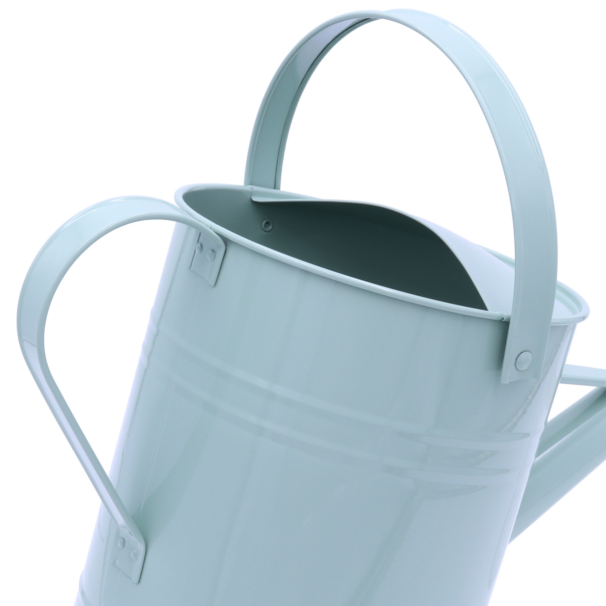 Zinkgießkanne 5 Liter mintgrün pulverbeschichtet - Dekogießkanne - Blumengießkanne