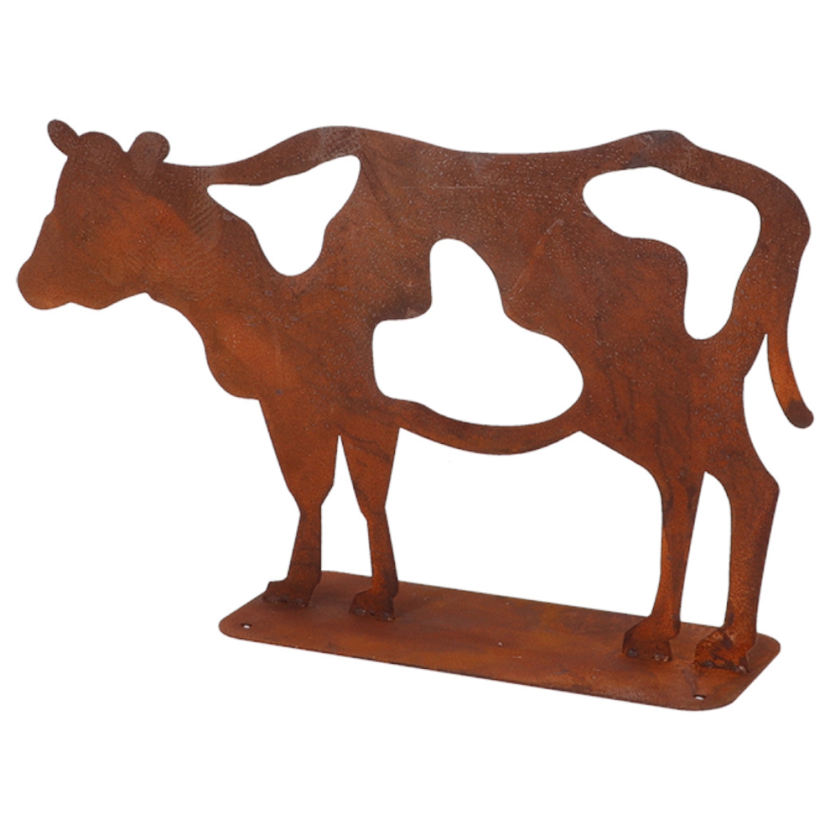 Esschert Design Gartenfigur Kuh 37x22cm - Rinder Dekofigur in Rostoptik