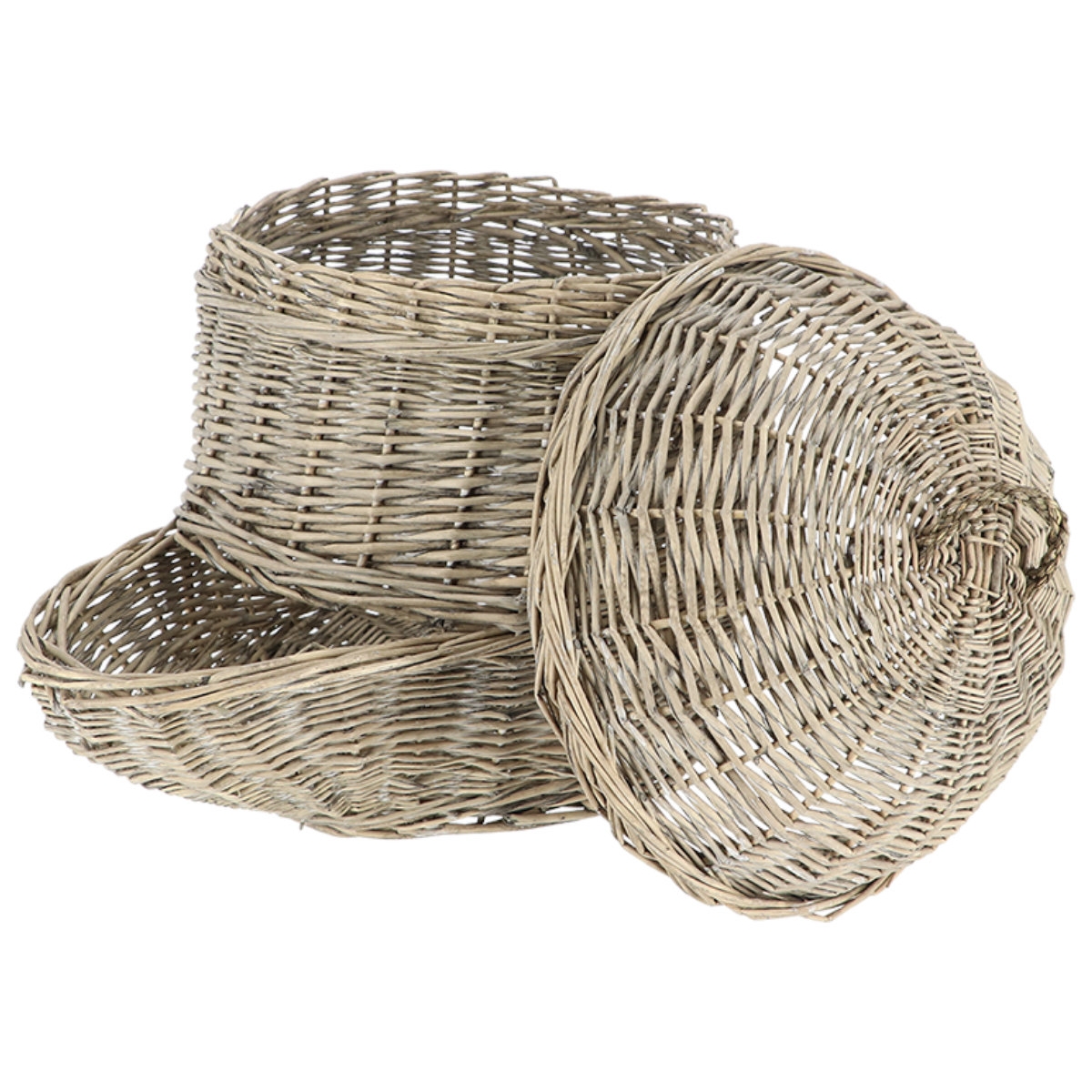 Esschert Design Kartoffelkorb, geflochtene Weide, Aufbewahrungskorb, MW43