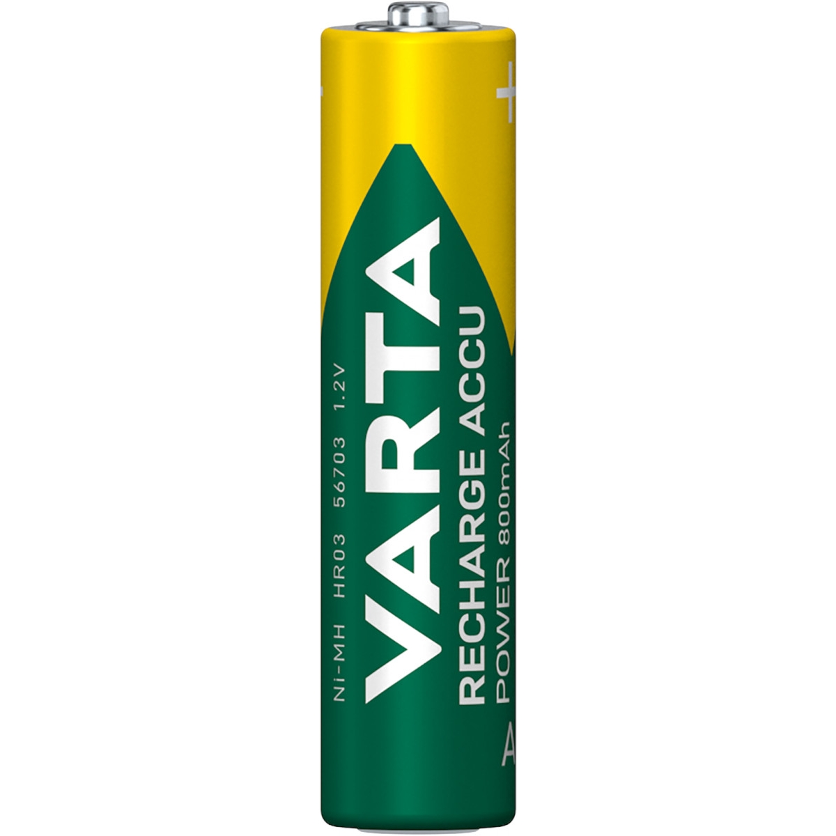 Varta Recharge Accu AAA, Micro HR03, 1,2 Volt, 800mAh - 4er Blister