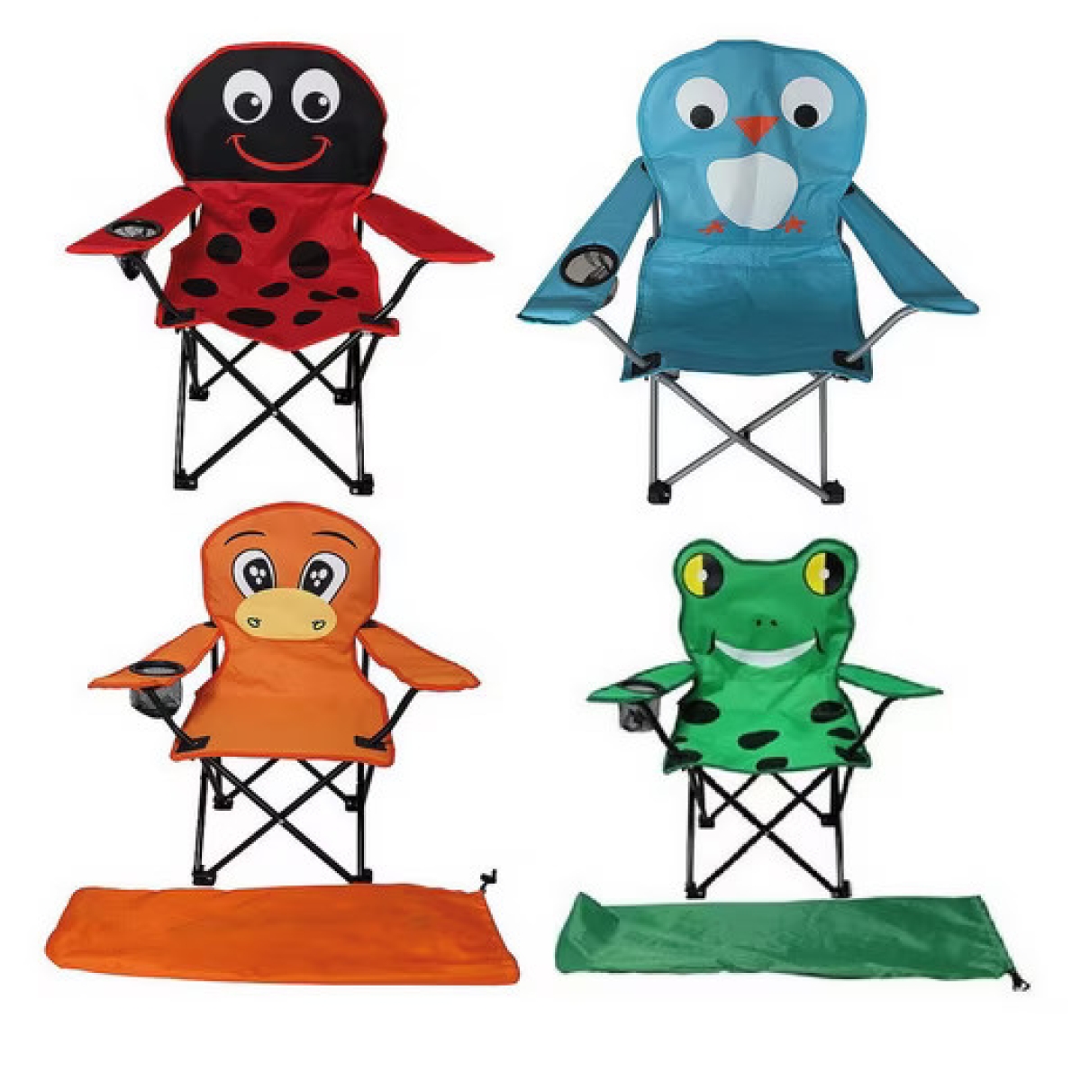 Kinder Anglerstuhl, faltbar inkl. Tragetasche, 5 Designs, sortiert