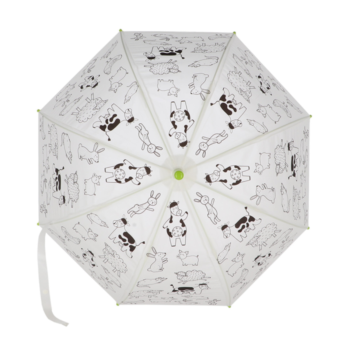 Esschert Design Ausmal-Regenschirm "Bauernhoftiere" KG280