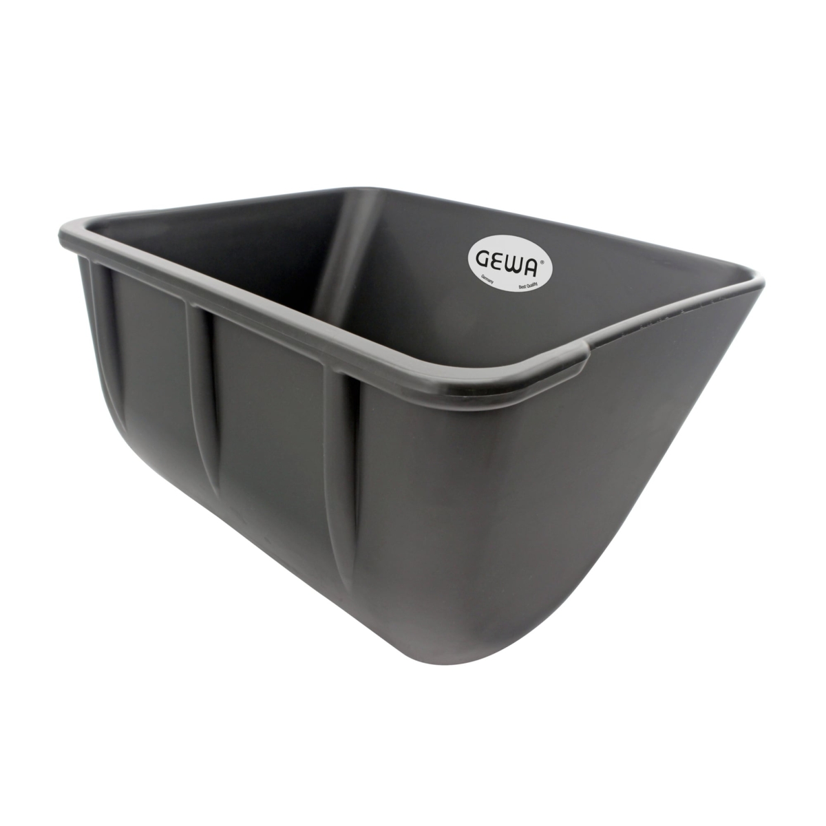 GEWA Futtertrog 14 Liter, 44x32x27cm, mit Bisskante und verstärkten Verstrebungen