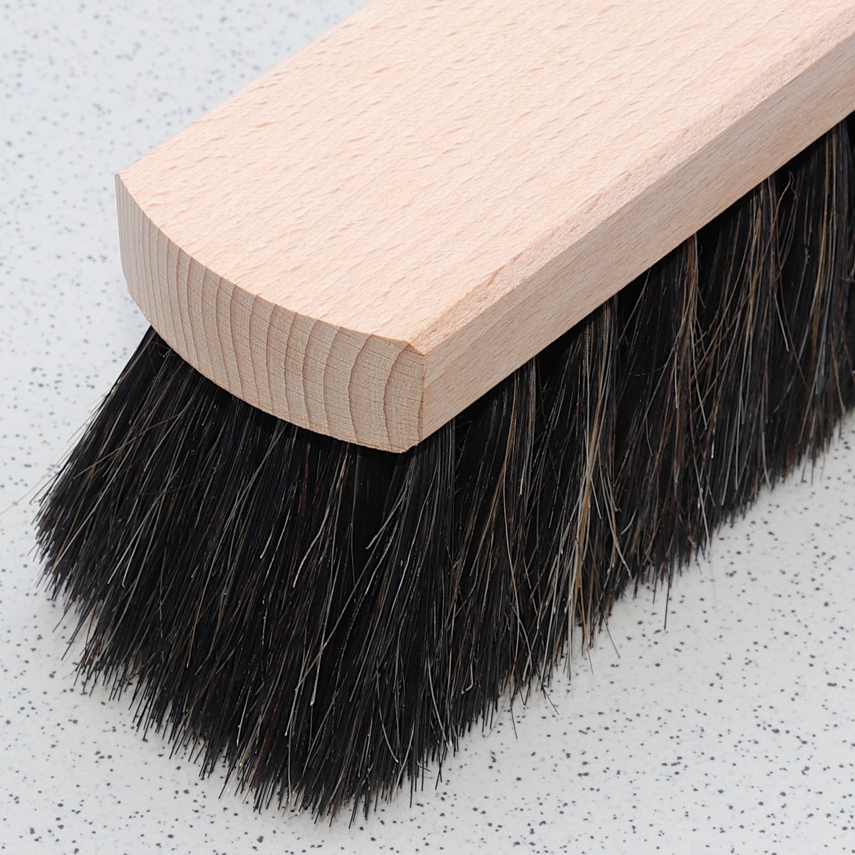 Saalbesen Naturhaar 80cm, Werkstattbesen, Industriebesen mit Metallstielhalter