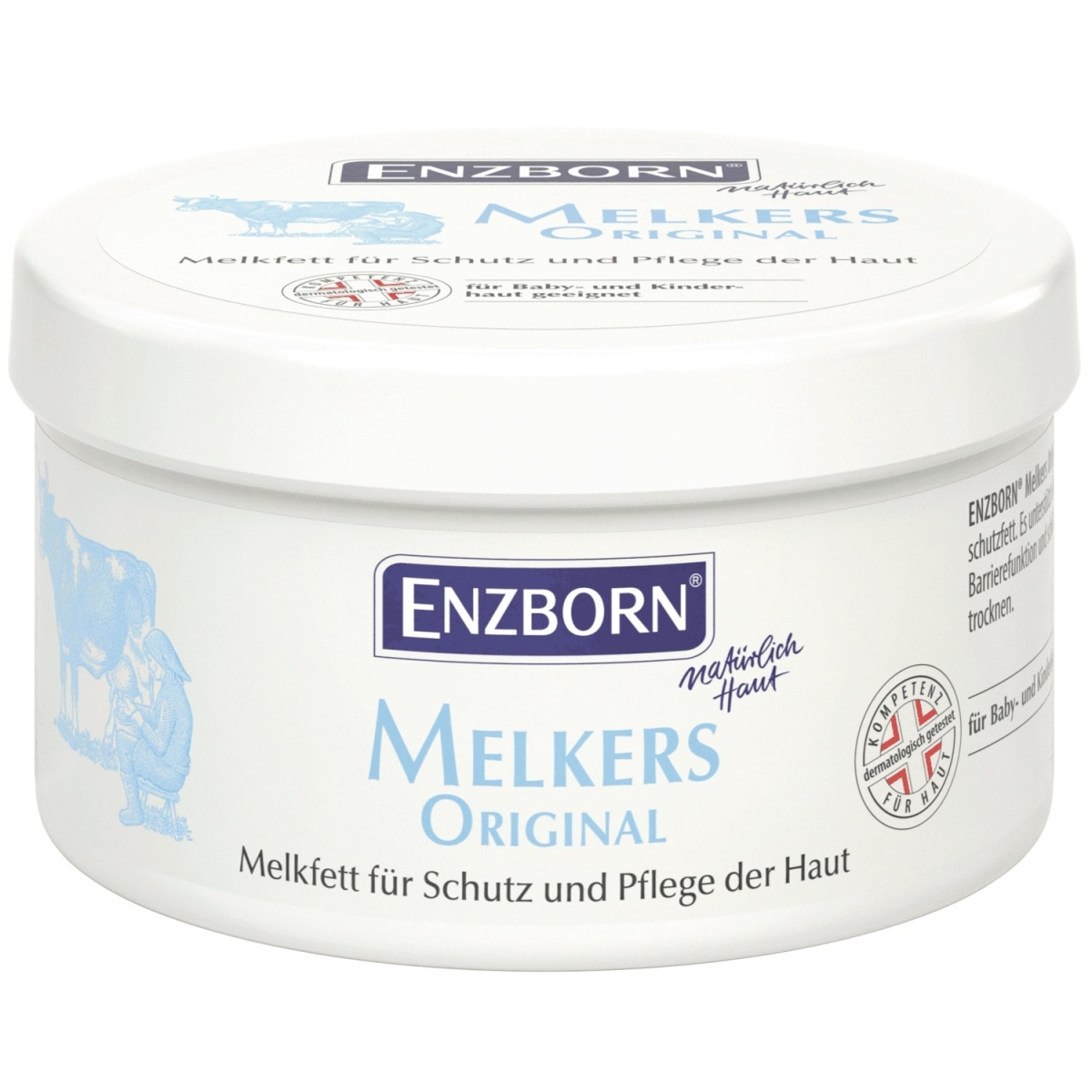 Enzborn Melkers Original 250ml, reines Melkfett ohne Zusätze für trockene Haut
