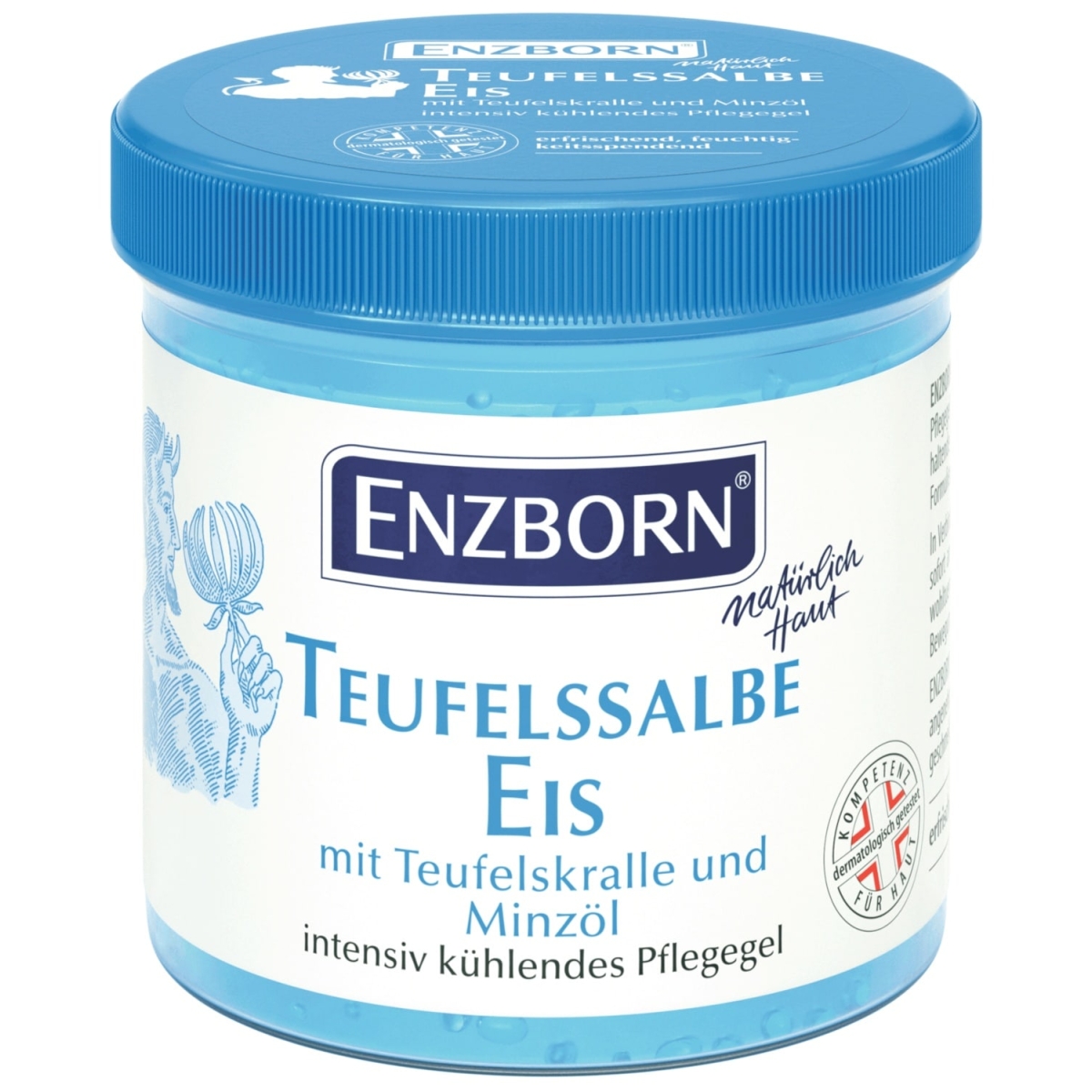 Enzborn Teufelssalbe Eis 200ml, kühlendes Pflegegel mit der Kraft der Teufelskralle