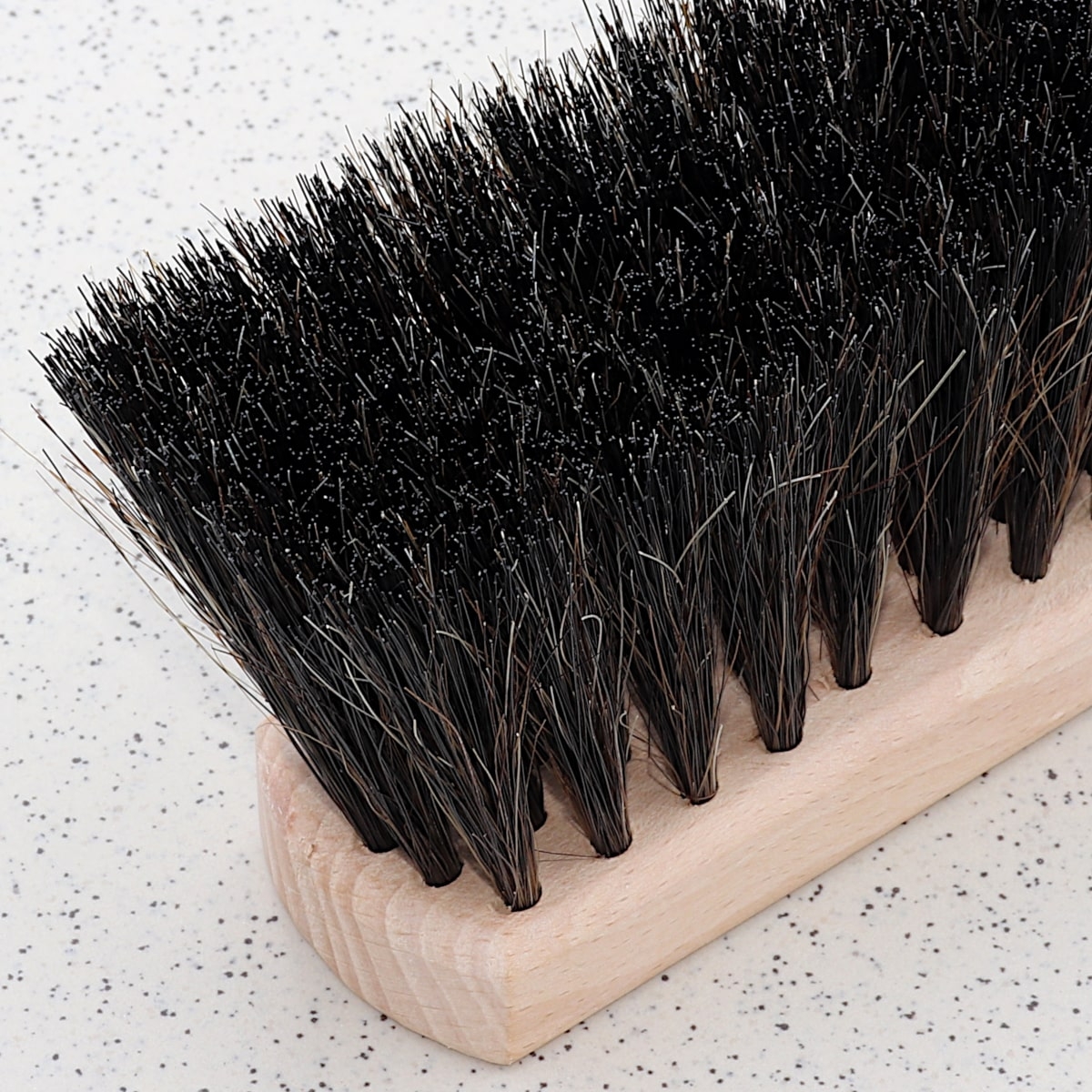 Handfeger Rosshaar 28cm, Buchenholz, Rosshaar-Handfeger für feinen Schmutz