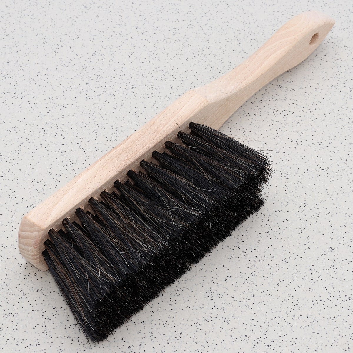 Handfeger Rosshaar 28cm, Buchenholz, Rosshaar-Handfeger für feinen Schmutz
