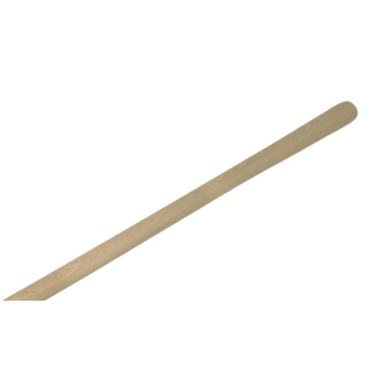 Schaufelstiel Ø40x1300mm, gebogen, mit Konus und Rundkopf, Eschenholz, unlackiert