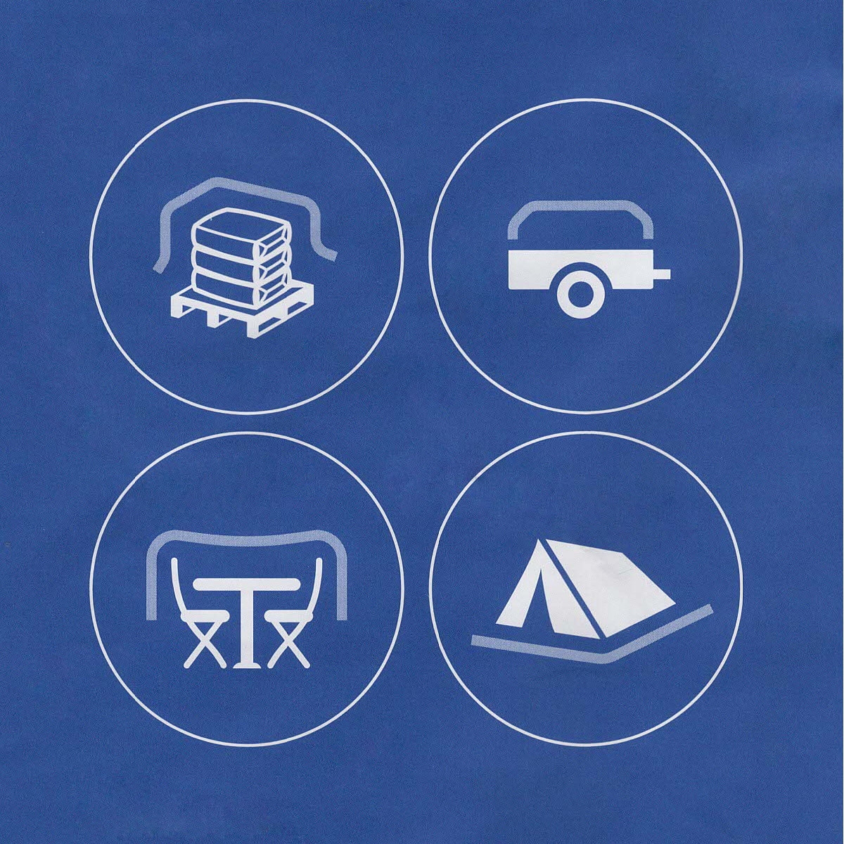 Lankotex multi-TARP Standard 6x8m grün, Schutz- und Abdeckplane mit Aluminiumösen, HDPE / LDPE