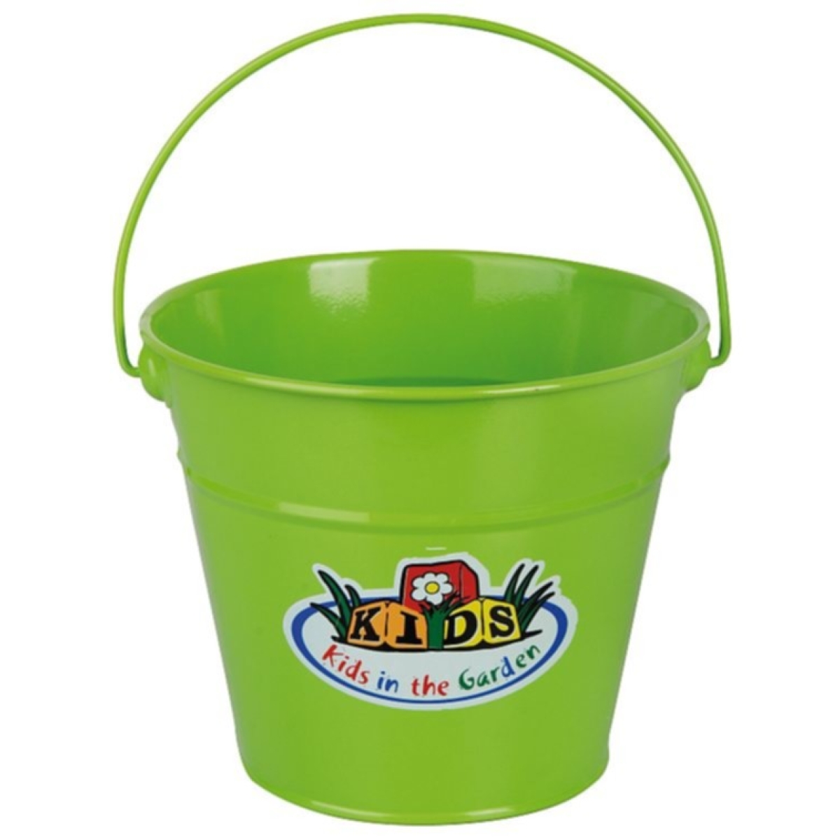 Esschert Design Kindereimer KG93, 2 Liter, grüner Blecheimer für Kinder