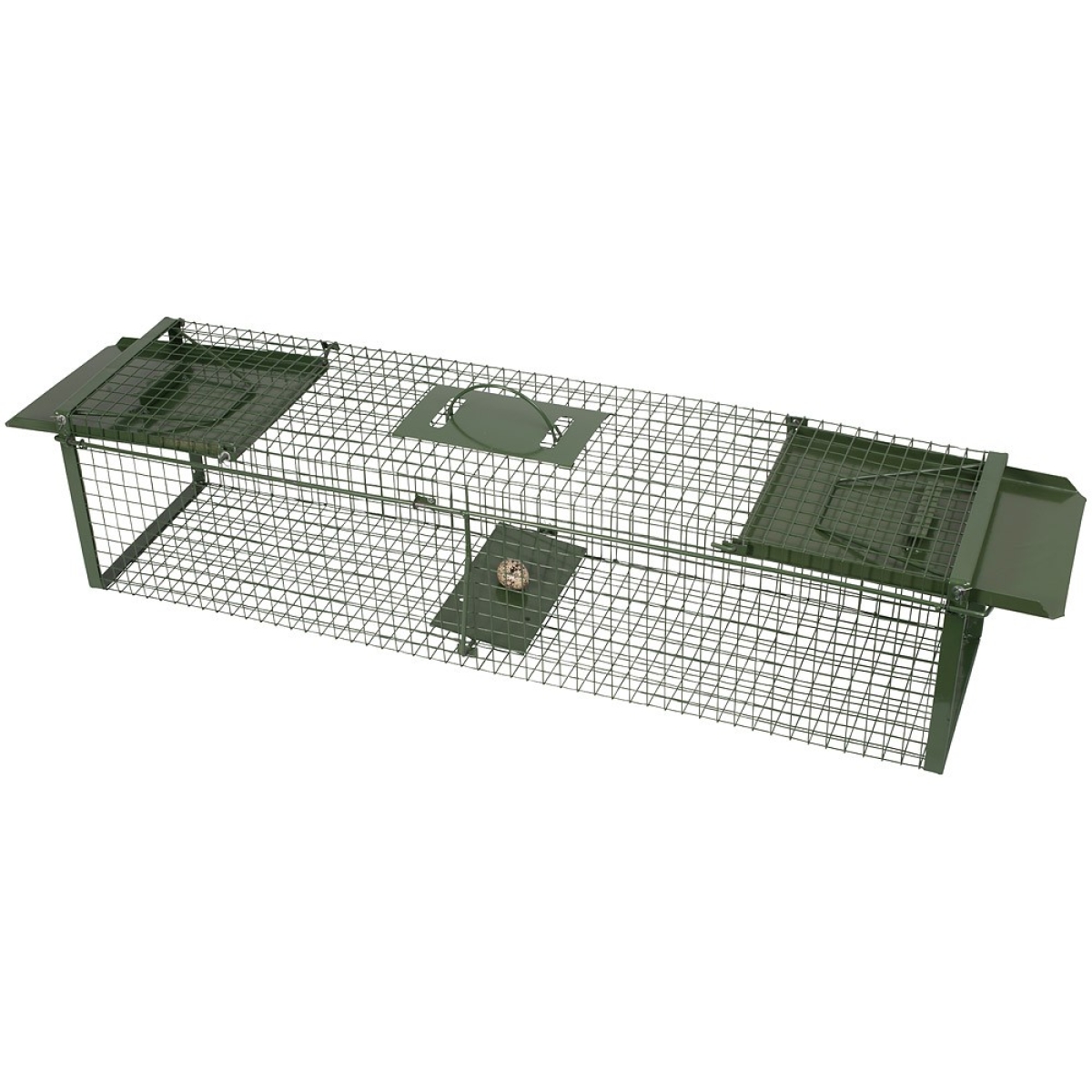 Raubwild Lebendfalle 100x24x24cm, zwei Eingänge, Drahtkasten, Rattenfalle, Katzenfalle, Marderfalle