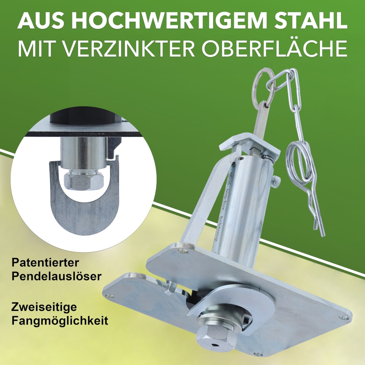 TopFox Wühlmausschussfalle ohne Kartuschen - beidseitiges Wühlmausschussgerät