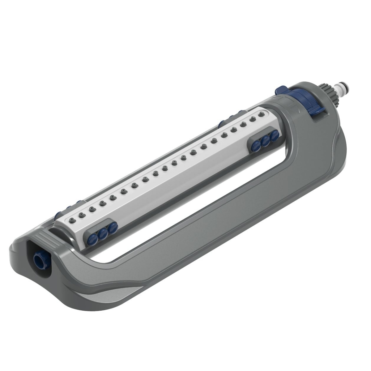 Siro Soft Rasensprenger 14+6 Düsen, Viereckregner zum Bewässern von Garten- und Rasenflächen