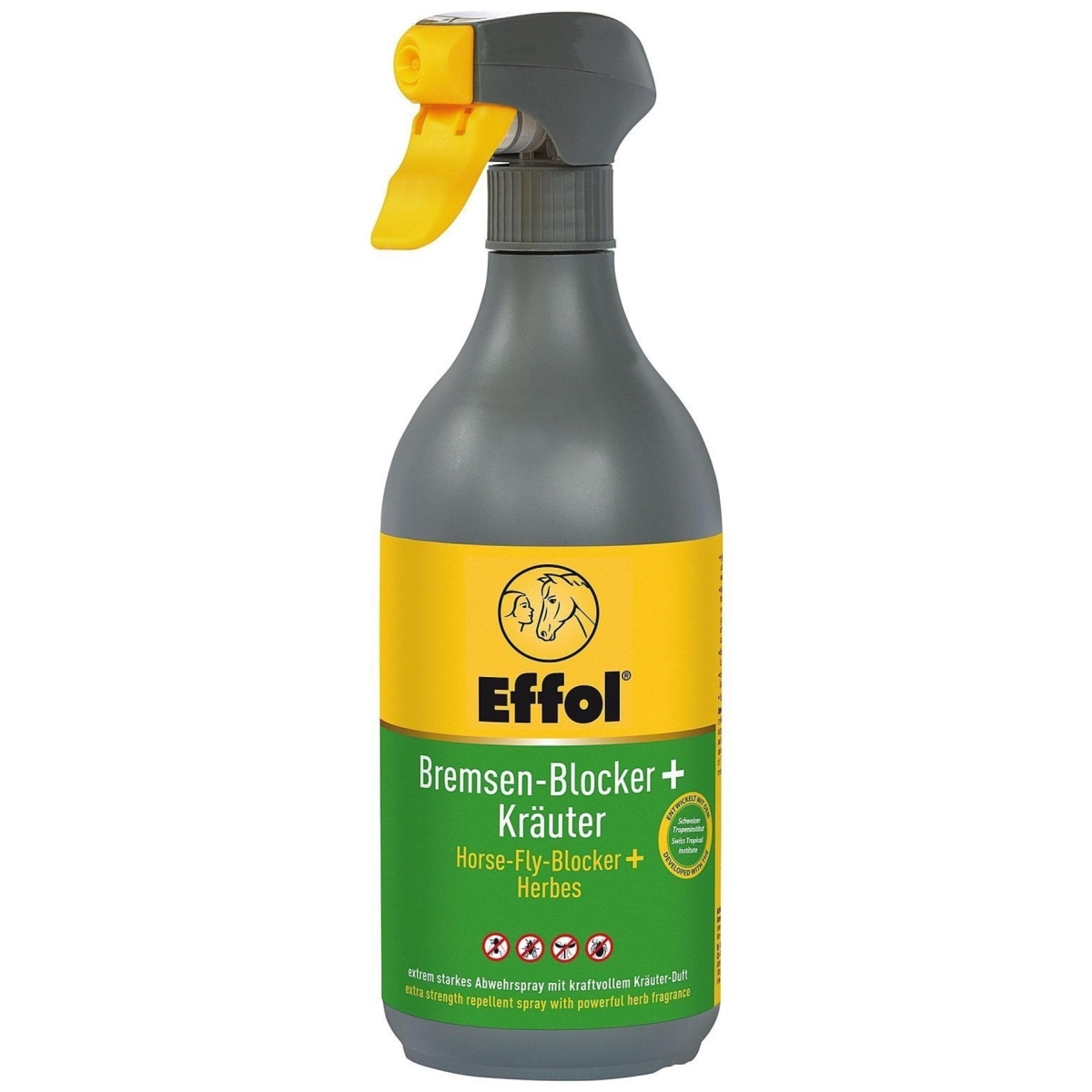Effol Bremsen-Blocker+ Kräuter 750ml, Bremsenschutz, Fliegenabwehr für Pferde
