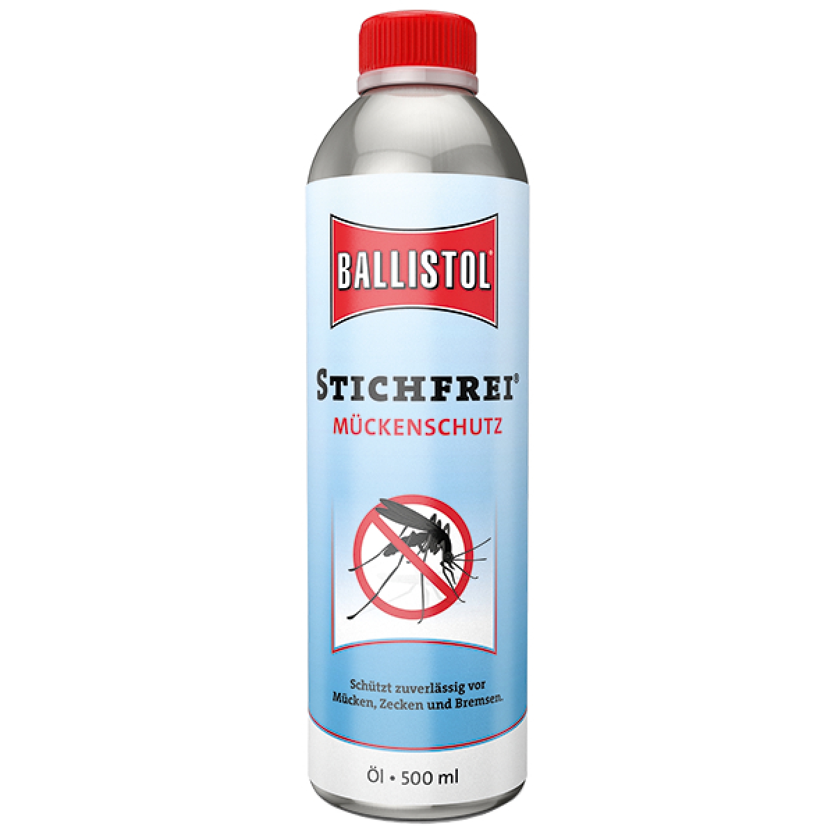 Ballistol Stichfrei 500ml Öl, Mückenschutz mit Hautpflege und UV-Filter