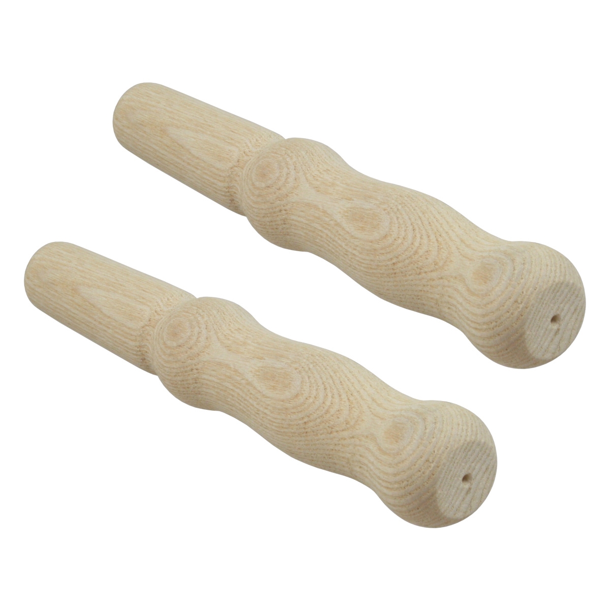 Schubkarrengriffe 25mm, Eschenholz, unlackiert, Karrengriffe, Holzgriffe - 2 Stück
