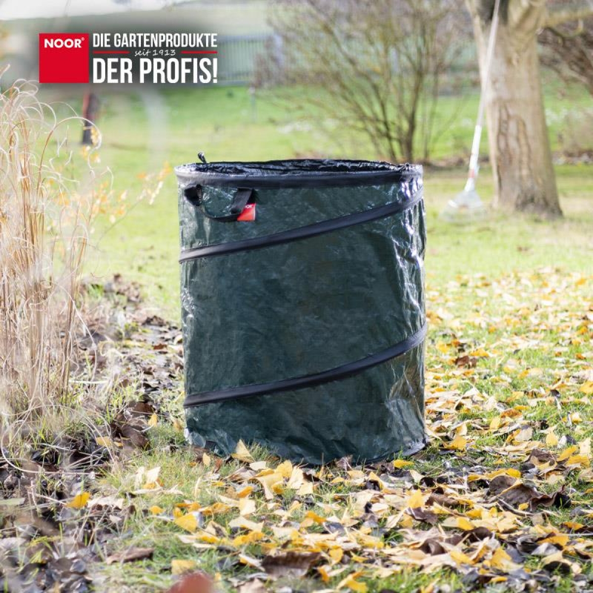 Noor Pop-Up Laubsack 200 Liter, Gartensack für Laub und Gartenabfälle (XL)