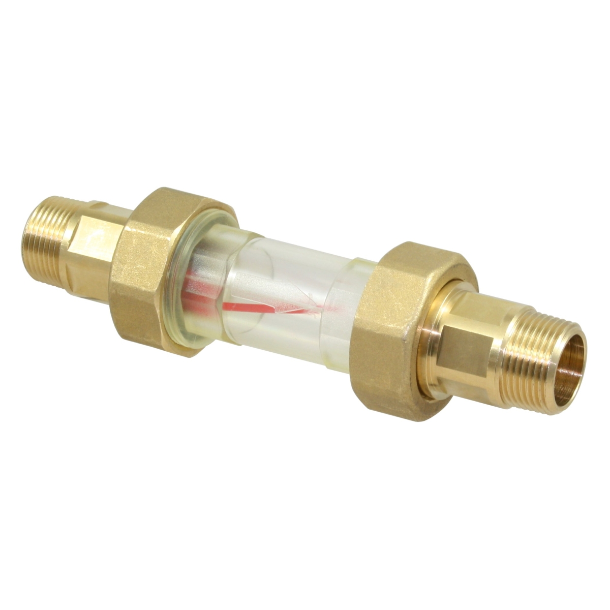 Suevia Durchflussanzeige Mod. 309, 3/4 Zoll, für Heizgeräte, Wasserleitungen, Rohrleitungen 101.0309