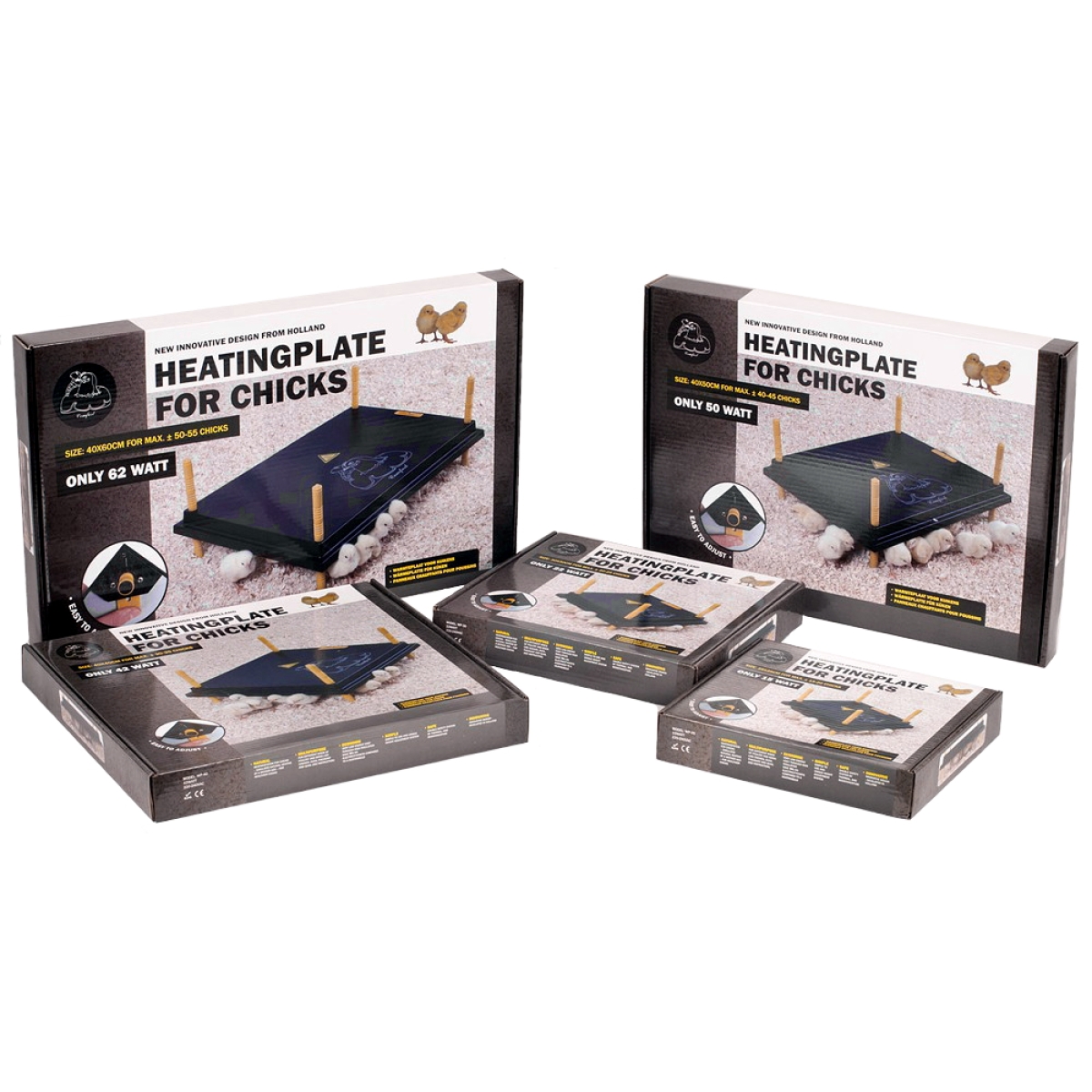 Küken-Wärmeplatte Comfort 30x30cm, 20 Watt, Heizplatte für die Kükenaufzucht