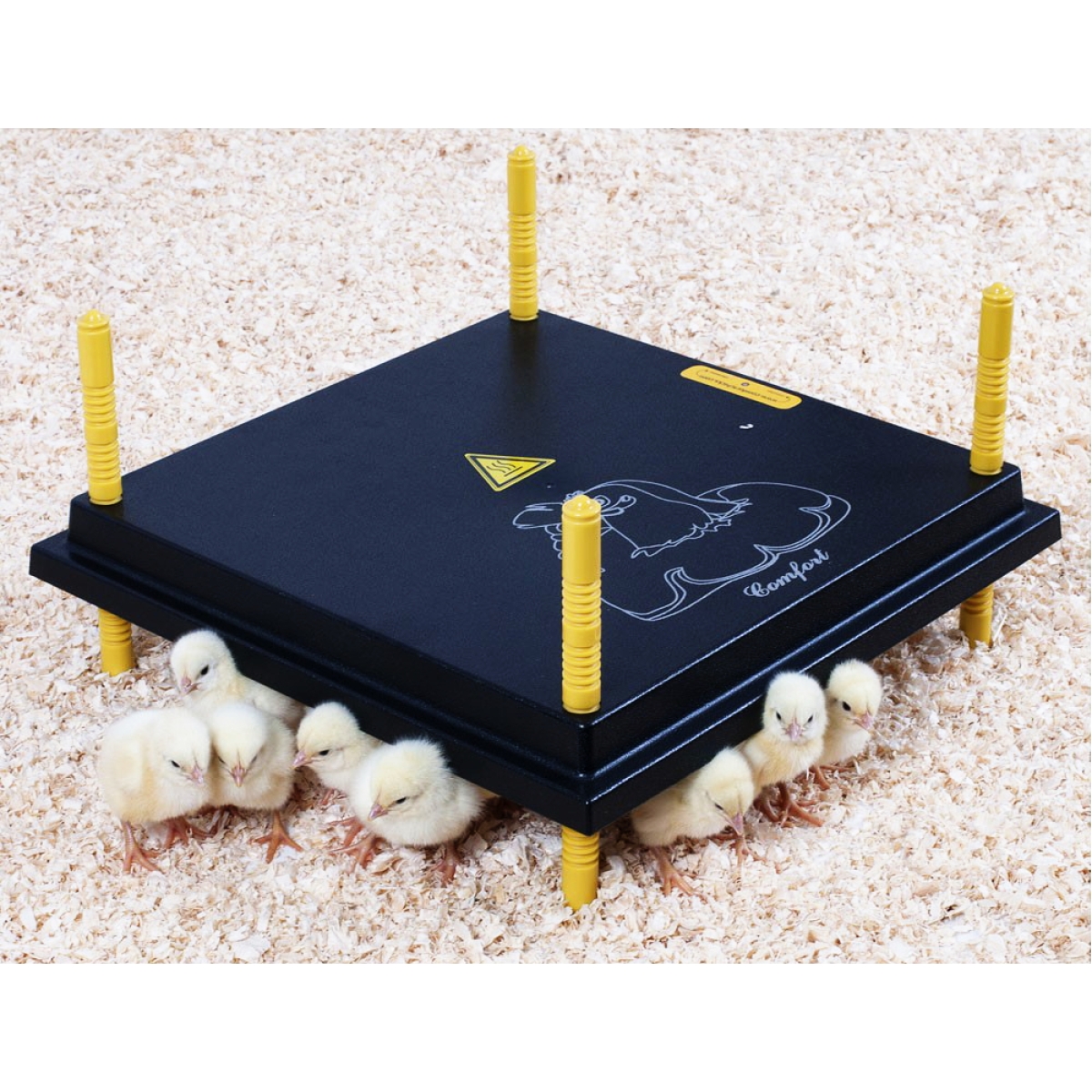 Küken-Wärmeplatte Comfort 40x40cm, 38 Watt, Heizplatte für die Kükenaufzucht