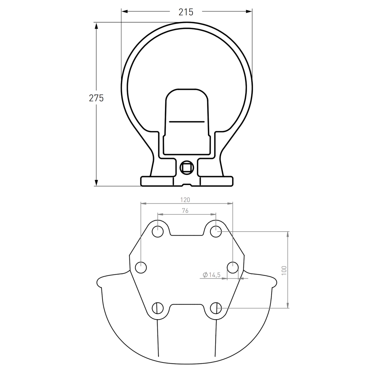 Hosp / Allweiler Tränkebecken K/2 - 1/2 Zoll Messing-Ventil - mit Druckklappe
