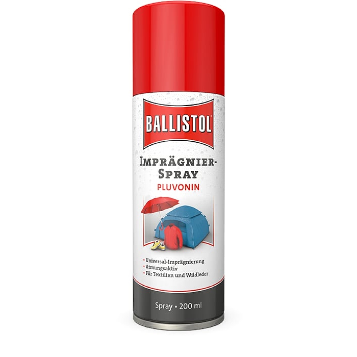 Ballistol Imprägnierspray 200ml, Universal Imprägnierung für Textilien und Wildleder