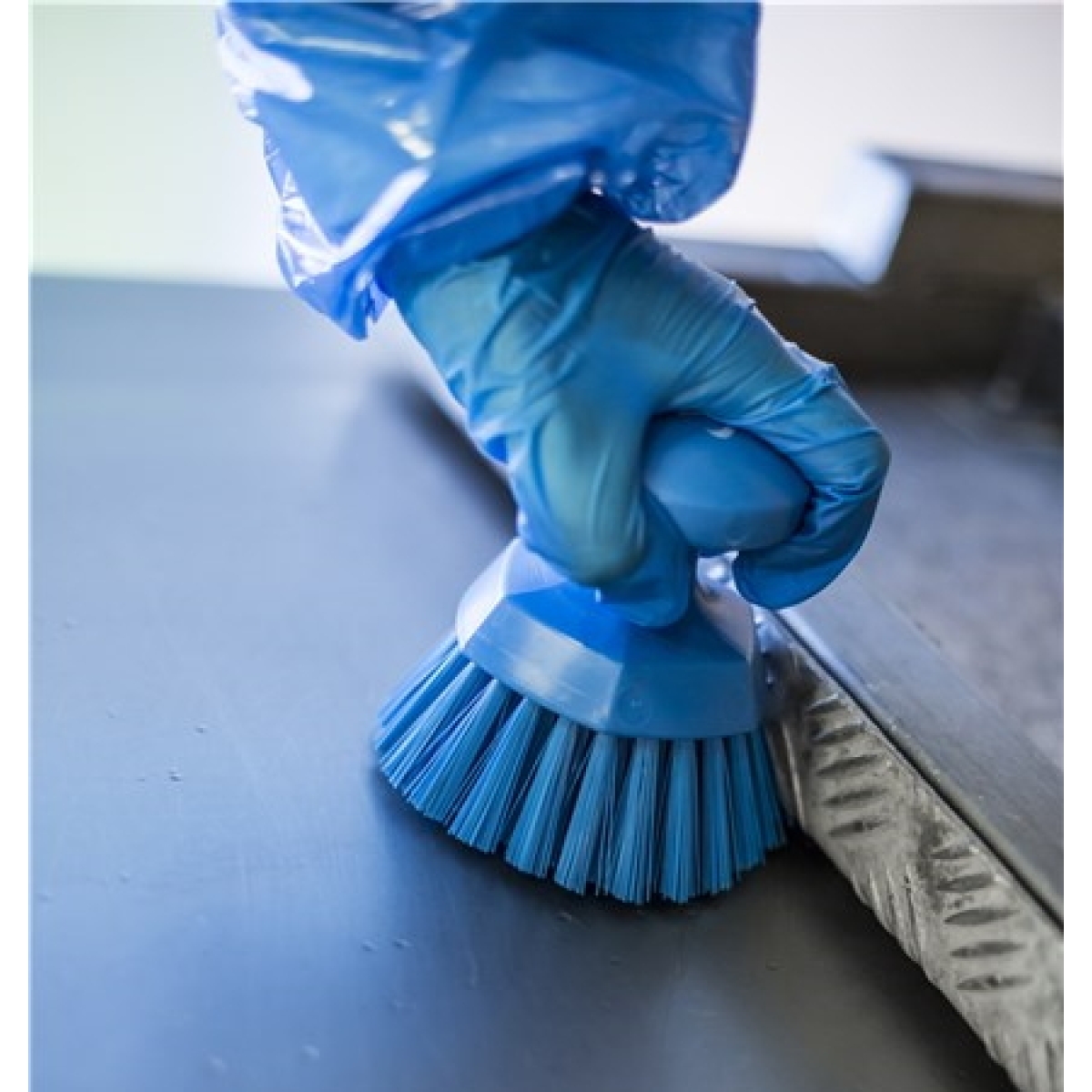 Vikan Handbürste rund Ø 110mm, Bürste für die Lebensmittelindustrie - 38853