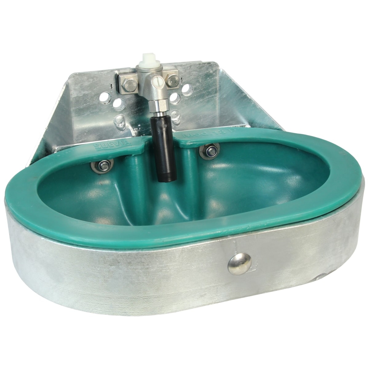Suevia Tränkebecken Mod. 18P mit 3/4 Zoll Edelstahl-Ventil - 100.0189