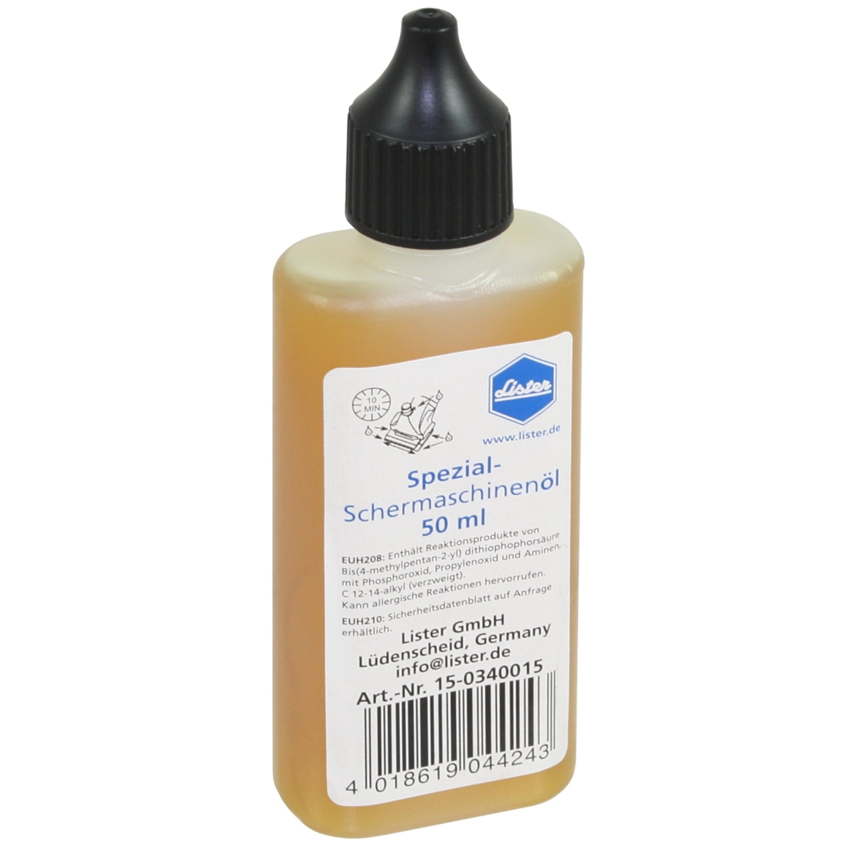 Lister Schermaschinenöl 50ml, Spezial-Öl für Schermaschinen und Schermesser
