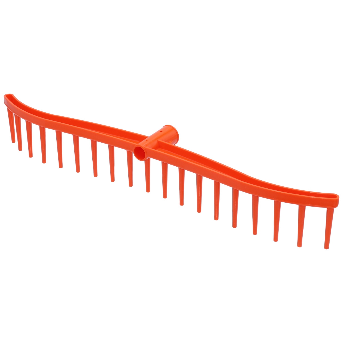 Heurechen 60cm, 19 Zinken, Kunststoff, Rasenrechen, Laubrechen, Gartenbesen ohne Stiel