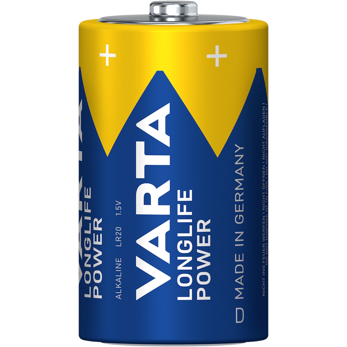 Varta Longlife Power Alkaline 4920 LR20 D - 1,5 Volt Batterie - 2er Blister