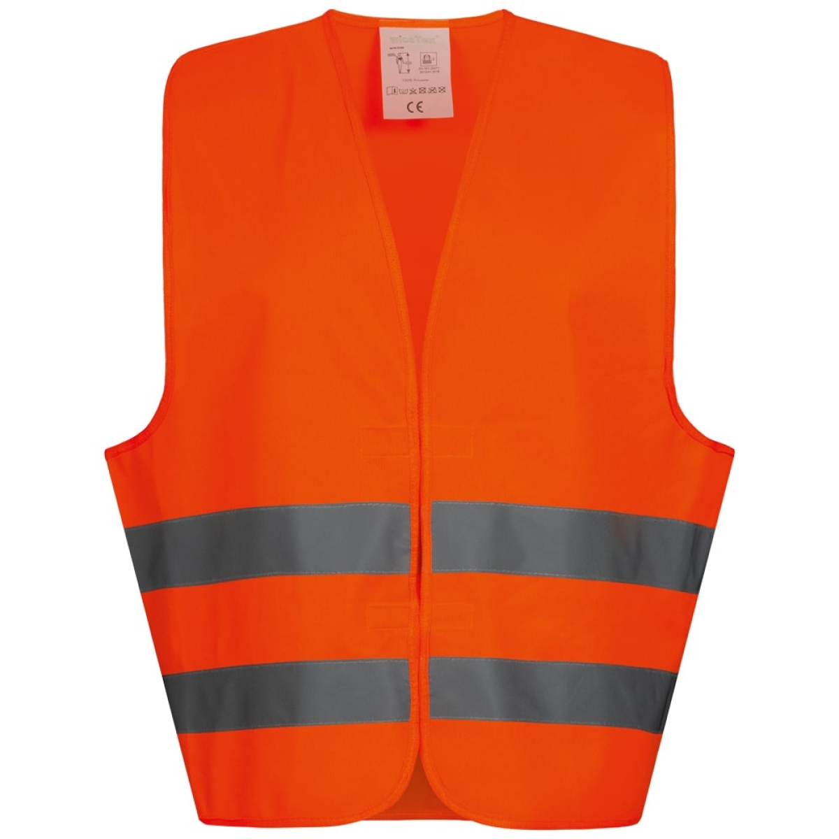 Wicatex Warnweste orange - Warnschutzweste Polyester - Universalgröße