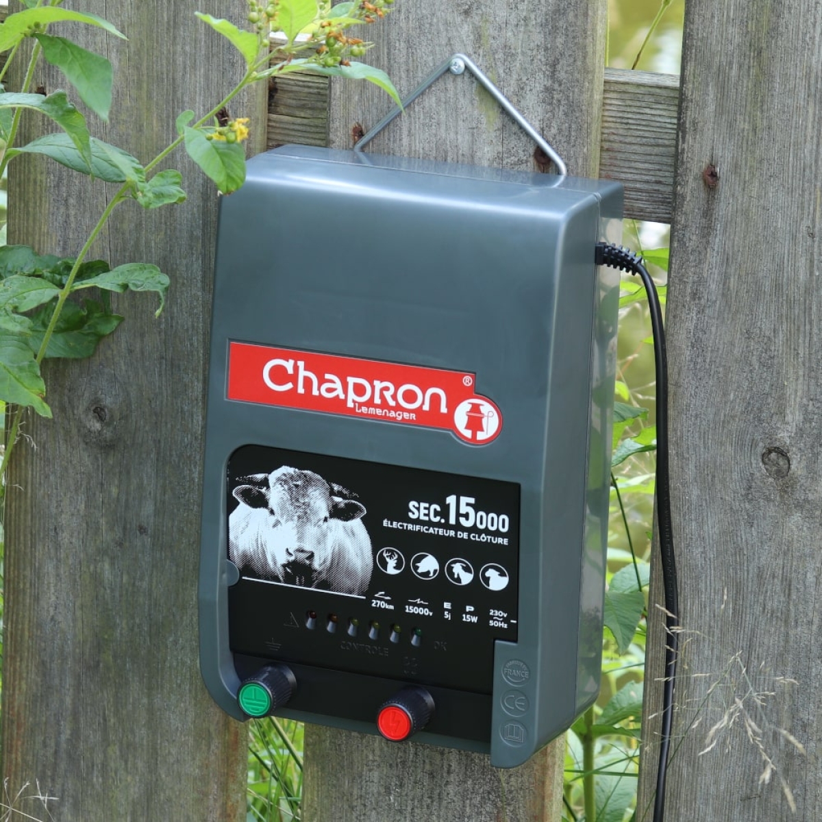 Chapron Weidezaungerät SEC 15000 - 15.000 Volt - 8 Joule - 230V Elektrozaungerät