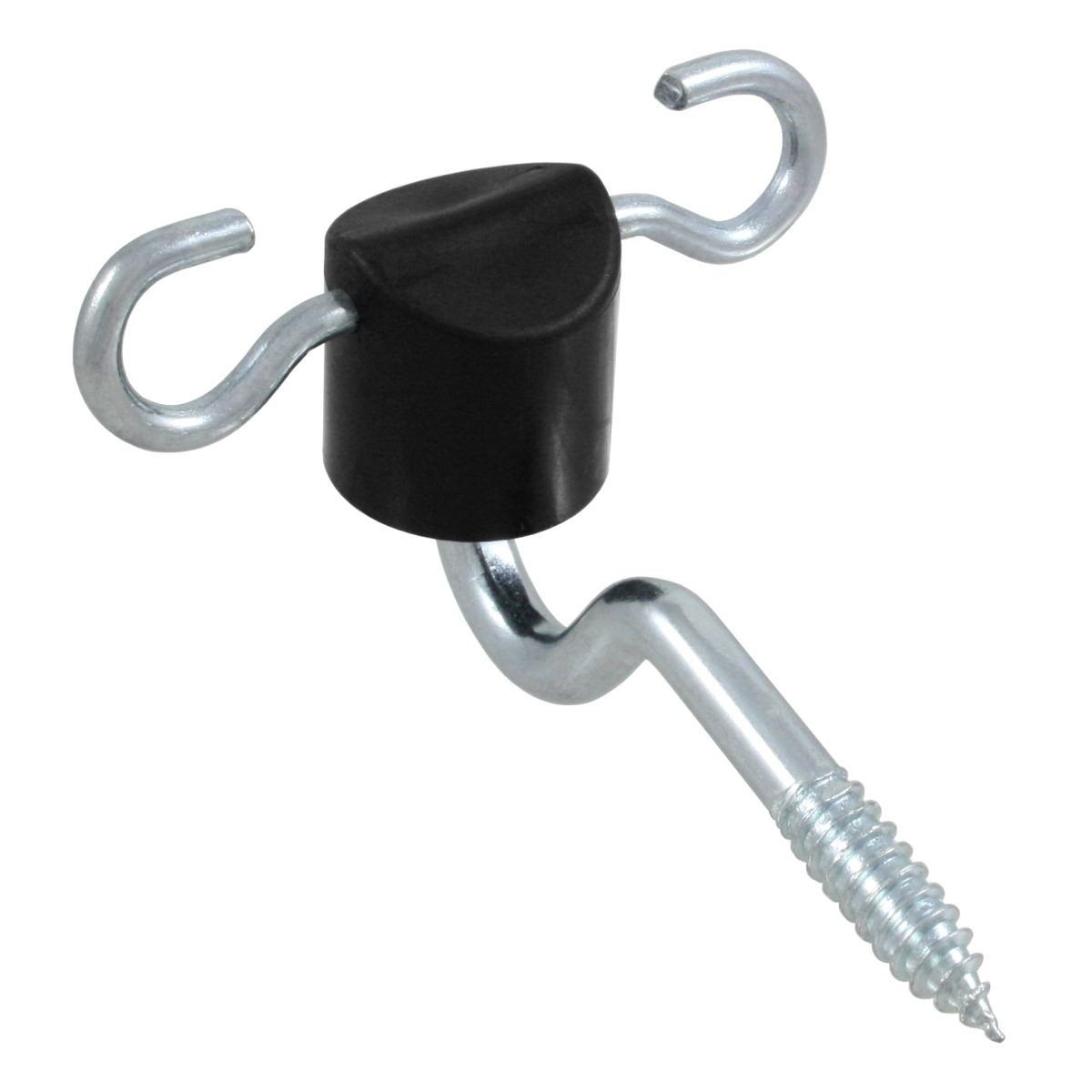 5x Torgriffisolator mit Haken, 7mm Stütze, mit Holzgewinde zur Montage ...