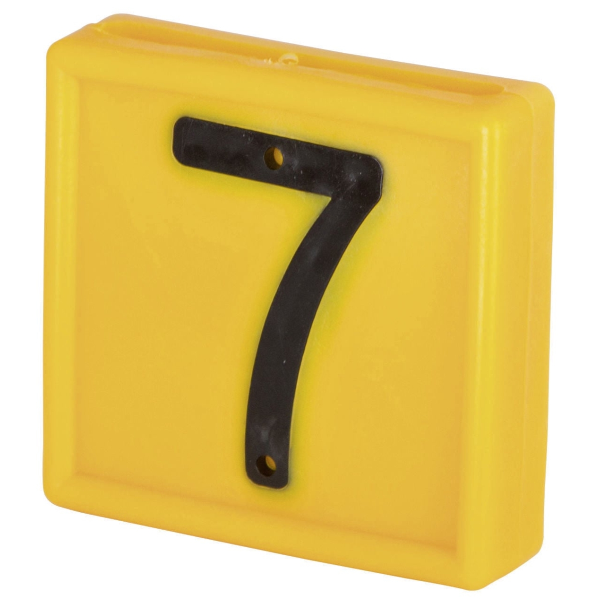 Nummernblock Standard, gelb, Block-Nummer: 7 (SIEBEN)