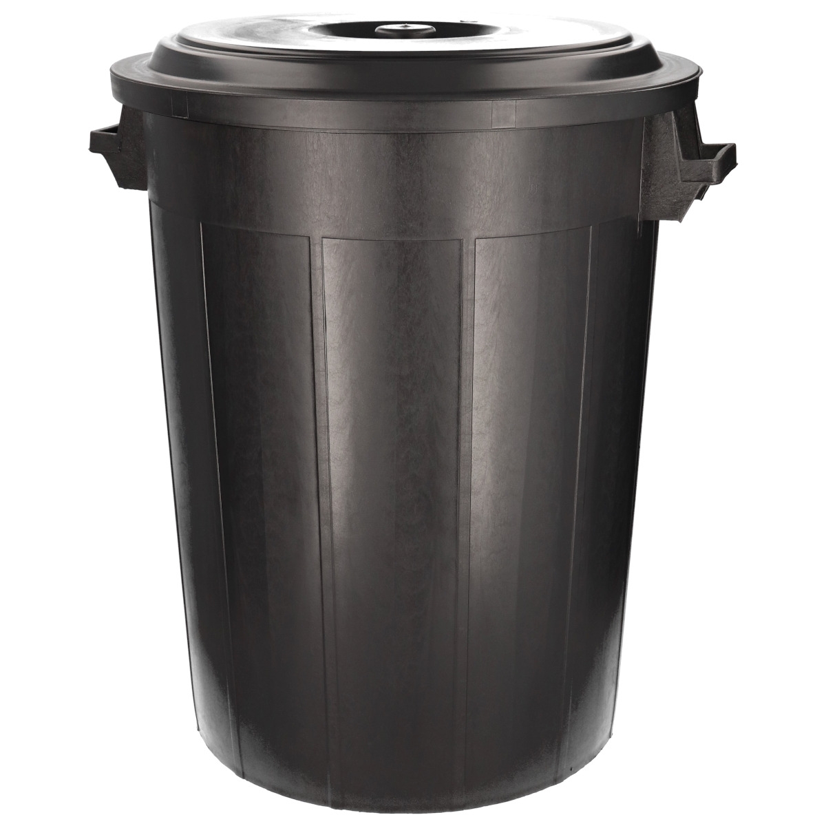 Universaltonne 100 Liter schwarz - Futtertonne, Gartentonne, Regentonne - Ø54x69cm