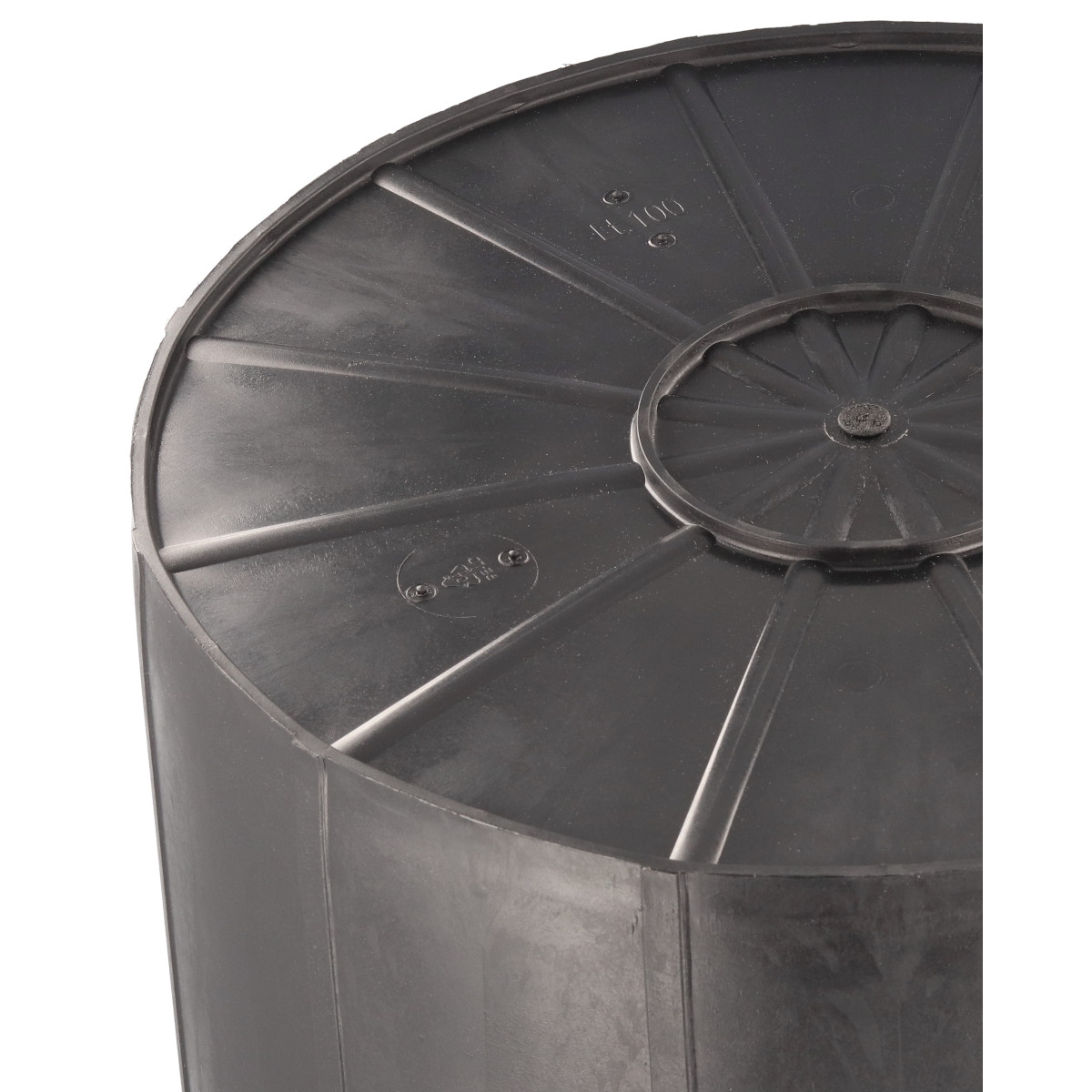 Universaltonne 100 Liter schwarz - Futtertonne, Gartentonne, Regentonne - Ø54x69cm