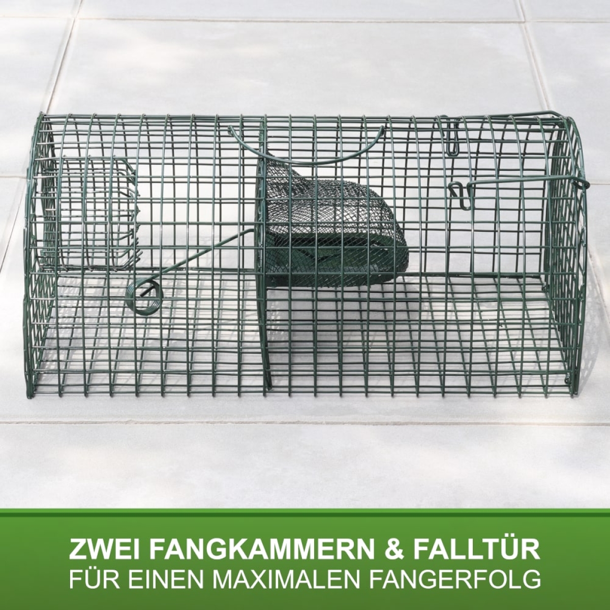 Ratten Massenfänger Alive - Lebendfalle für Ratten - Rattenfalle 40x24x18cm