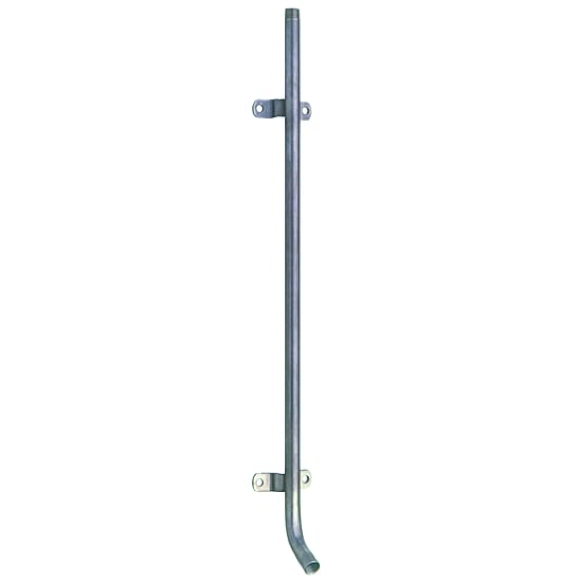 Monoflo Edelstahlrohr 50cm, 1/2 Zoll, 30° Grad, Wasserrohr mit Haltern und Tränkeabgang