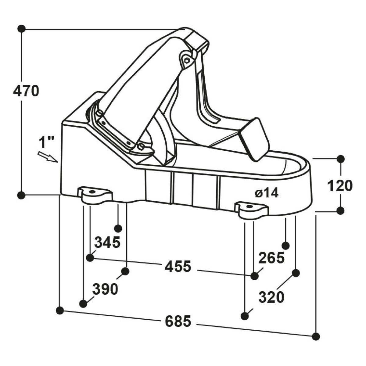 Suevia Membran-Weidepumpe Mod. 547 Standard für Rinder und Pferde - 100.0547