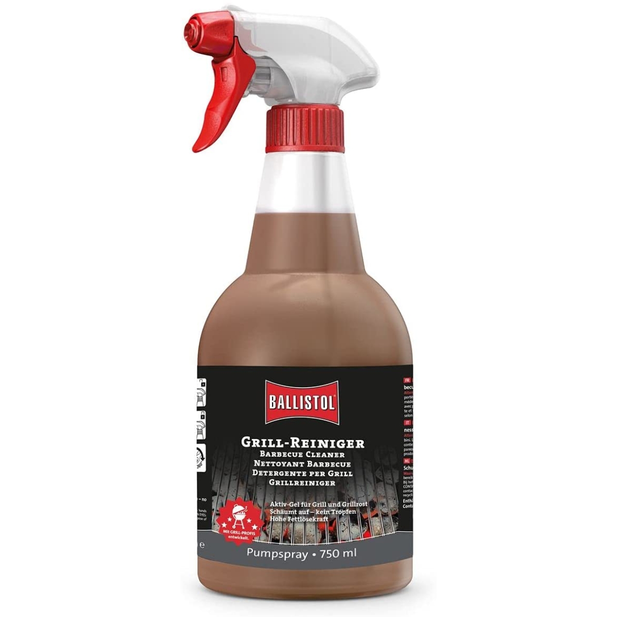 Ballistol Grillreiniger 750ml Pumpspray, Reiniger für Grill und Grillrost