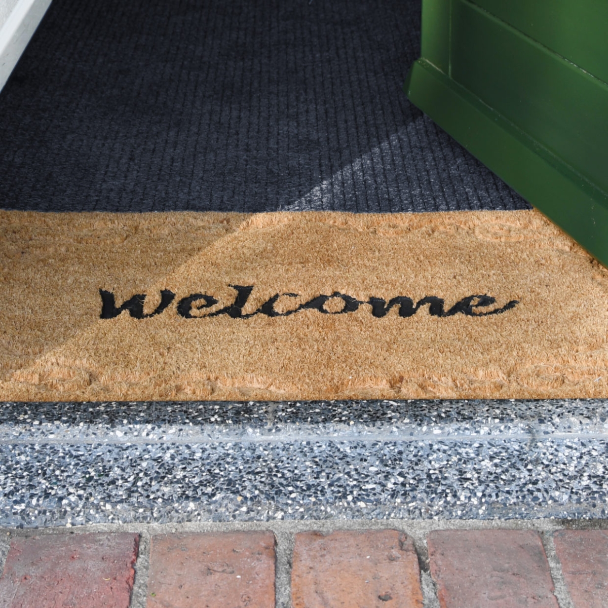 Esschert Design Fußmatte Welcome, 60x40cm, Türmatte, Kokosmatte, Schmutzfangmatte, RB215