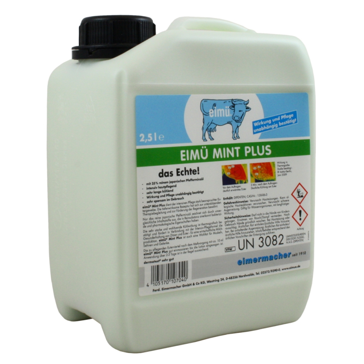 eimü Mint+ 2,5 Liter, Euterpflege, Euterlotion mit Pfefferminzöl